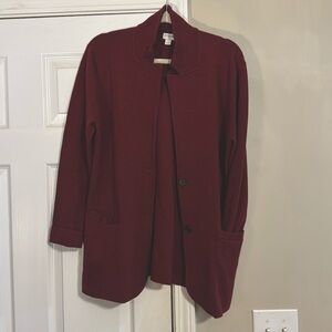 Crew sweater blazer crimson large